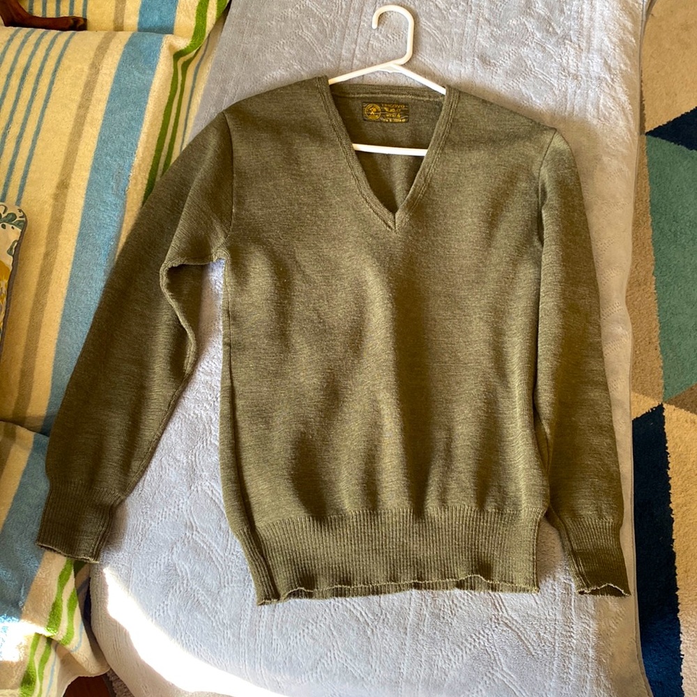 Vintage Dutch Army Wool sweater size small